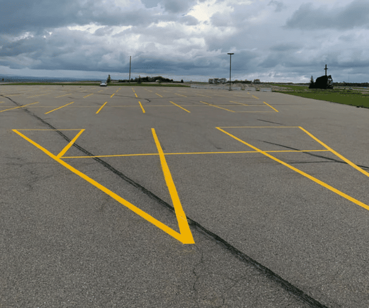 What Colour Should Parking Lot Lines Be?